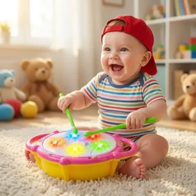 Musical Flash Drum Toy