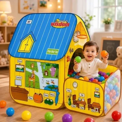 Pool House Play Tent With 50 Soft Balls