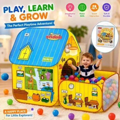 Pool House Play Tent With 50 Soft Balls