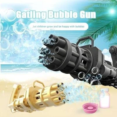 Gatling Automatic Water Bubble Gun