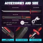 Multi-Color Battle Laser Sword With Smoke