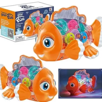 Transparent Gear Fish Toy