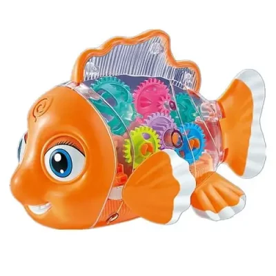 Transparent Gear Fish Toy