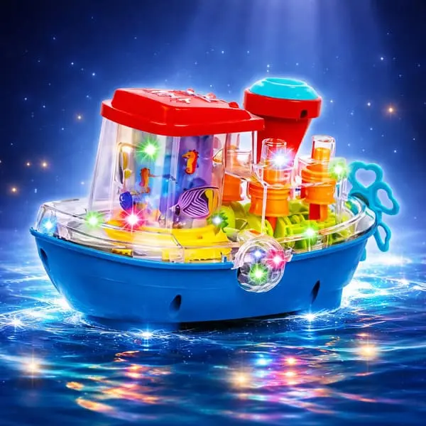Musical Gear Ship Toy (2) Musical Gear Ship Toy