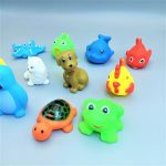 Soft Rubber Baby Bath Toy Set