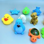 Soft Rubber Baby Bath Toy Set