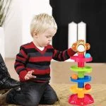 Baby Ball Rolling Tower Set For Toddlers