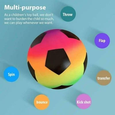 Toddlers Rainbow Football For Kids (Pack of 3)