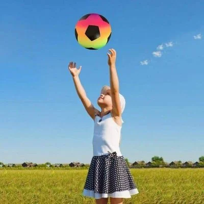 Toddlers Rainbow Football For Kids (Pack of 3)