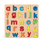 3-D Wooden Puzzle Lowercase Alphabets For Kids