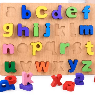 3-D Wooden Puzzle Lowercase Alphabets For Kids