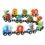 Magnetic Educational Wooden Digital Train Set