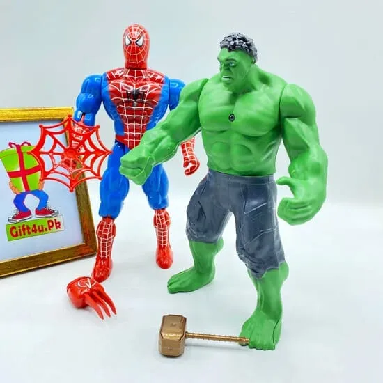 Spider-Man & Hulk Big Character Figures (3) Spider-Man & Hulk Big Character Figures