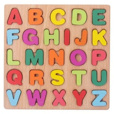 Wooden Upper Case Alphabets For Toddlers