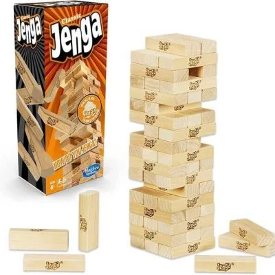 Jenga Wooden Stacking Tower Game For Kids