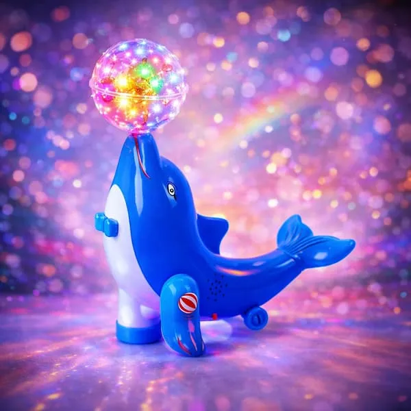 Musical Rotating Dolphin Toy (3) Musical Rotating Dolphin Toy