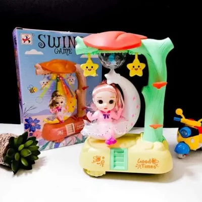 Rotating Moon Doll With Music & Lights