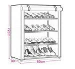 Shoe Organizer Rack with Cover