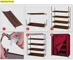 Shoe Organizer Rack with Cover