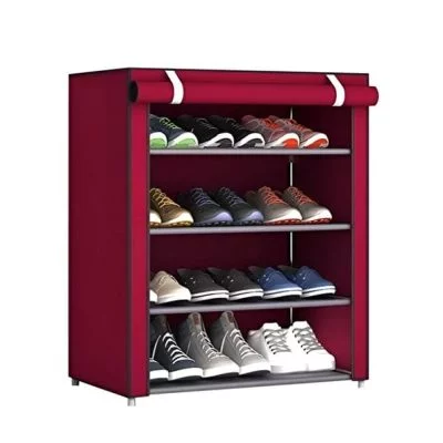 Shoe Organizer Rack with Cover