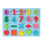 Wooden Numbers Puzzle Board for Kids