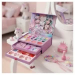 3 Layers Makeup & Jewellery Set For Kids