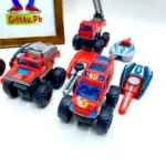 Key Launcher Fire Trucks Metal Cars For Kids