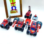 Key Launcher Fire Trucks Metal Cars For Kids