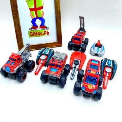 Key Launcher Fire Trucks Metal Cars For Kids