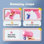 Automatic Bubble Gun With Lights