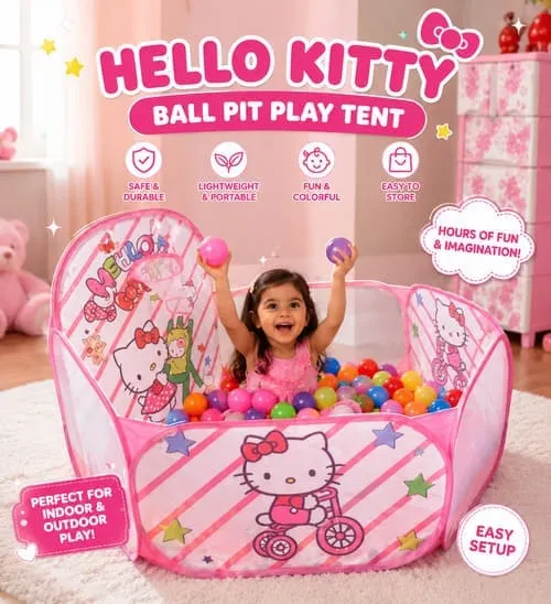 Hello Kitty Balls Play House With 50 Free Balls