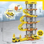 123 Pcs Construction Cars Track Set