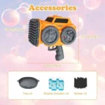 139 Holes Big Bubbles Blaster Gun For Kids