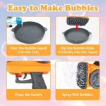 139 Holes Big Bubbles Blaster Gun For Kids