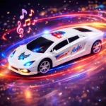 Revolving Car With Multi Color Lights