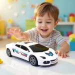 Revolving Car With Multi Color Lights