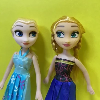 Pair of Elsa Angel Dolls