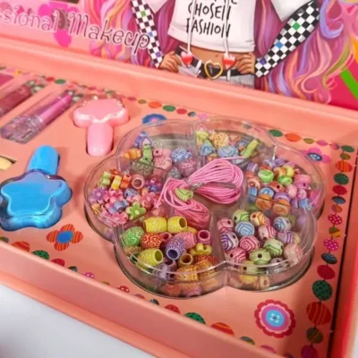 Beads & Makeup Kit Set For Kids