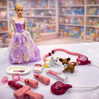 Kids Pretend Doctor Play Set With Doll