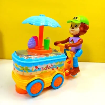 Monkey Ice Cream Car With Music & Lights