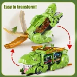 Dinosaur Cars Racing Transformation Truck