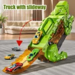 Dinosaur Cars Racing Transformation Truck