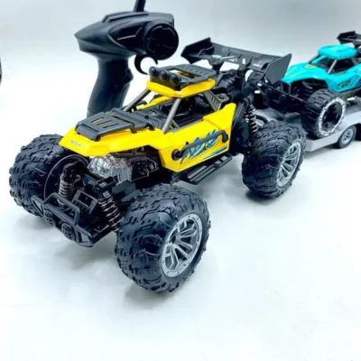 RC Monster Truck With Car Carrier Set