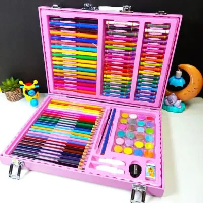 128-Pcs-Premium-Color-Kit-Case-For-Kids