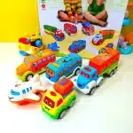 Cute Pull Back Cartoon Cars Set