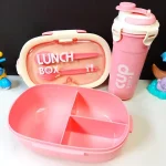 Kids School Lunch Box With Water Sipper Cup