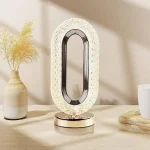 LED Oval Shaped Crystal Decorative Light Lamp