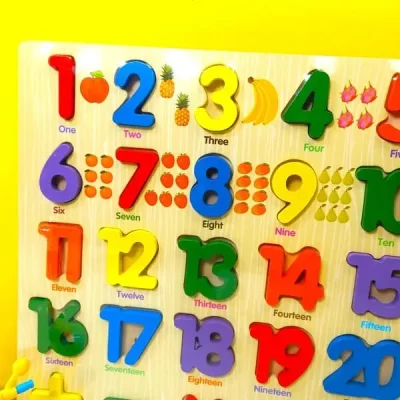 Mathematics Educational Wooden Board For Kids