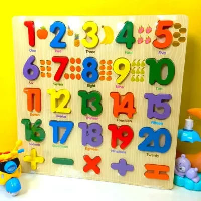 Mathematics Educational Wooden Board For Kids