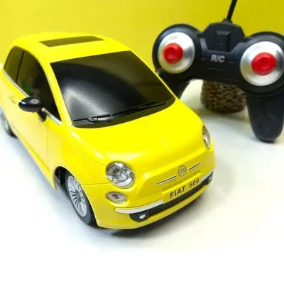 Metallic Fiat 500 Remote Control Car